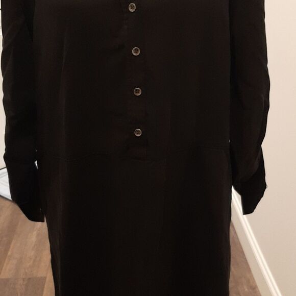 Black Shirt Dress by Time and Tru - Picture 3 of 14